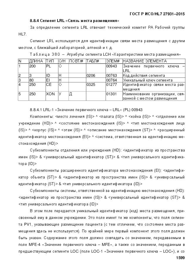 ГОСТ Р ИСО/HL 7 27931-2015, страница 1606